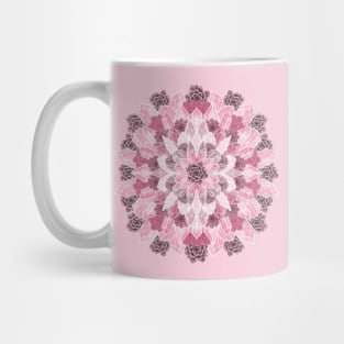 Crystals Succulents Mandala PINK Mug